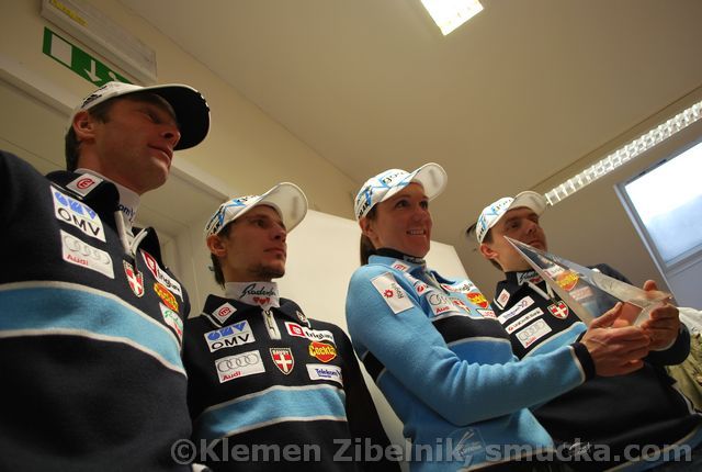 003 Matjaz Zupan, Robert Kranjec, Petra Majdic, Ivan Hudac